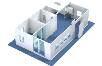 一个模块化洁净室的基本3D模型